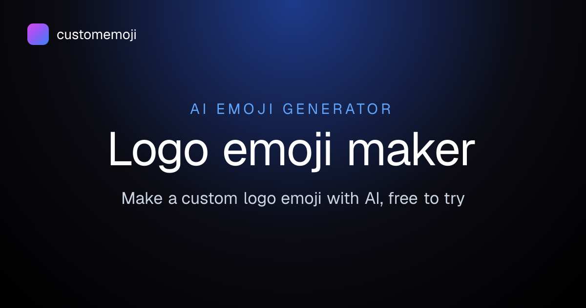Logo Emoji Maker — Create a Custom Logo Emoji with AI | Custom Emoji