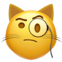 Monocle Cat emoji