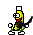 Dancing Banana Beard emoji