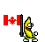 Dancing Banana Canada emoji