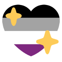 Asexual Heart emoji