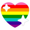 Lgbtq Heart Sparkly emoji