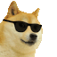 Cool doge emoji