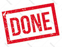 Done sign