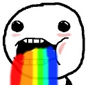 Rainbow puke emoji