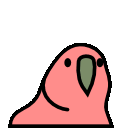 Backwardsparrot emoji