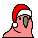 Christmasparrot emoji