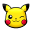 Poke Pika Wink emoji