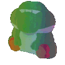 Rainbow Yoshi emoji
