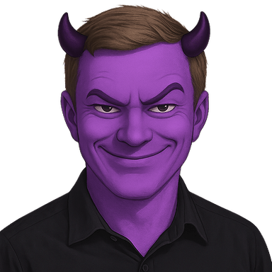 A person as a mischief emote for Slack, Discord and Twitch